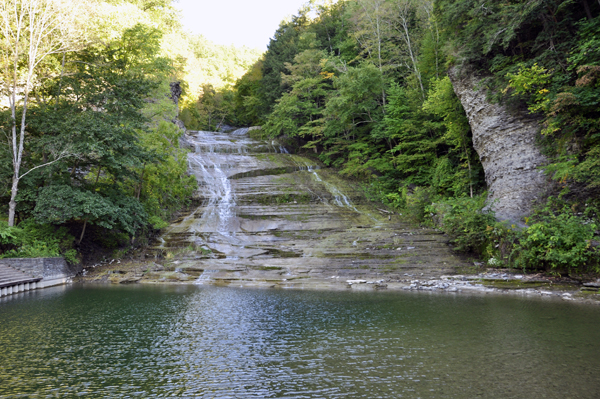 the lower portion of Buttermilk Falls.
